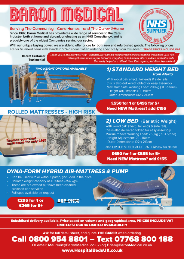 Hospital Beds | Community Beds with Pressure relief mattress